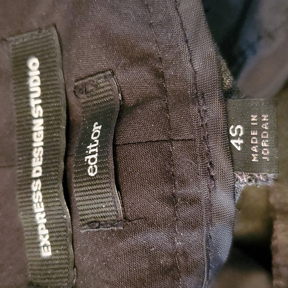 Nwot Express Design Studio Gray Pinstriped Slacks - image 5